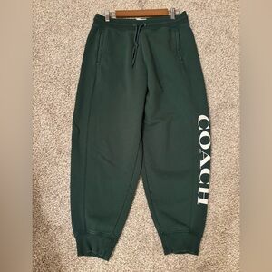 Coach Green Women's Sz L Sweatpants